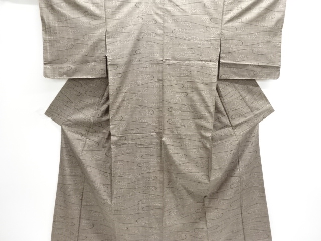 JAPANESE KIMONO / UNUSED DORO OSHIMA TSUMUGI (9 maruki) / WOVEN STREAM
